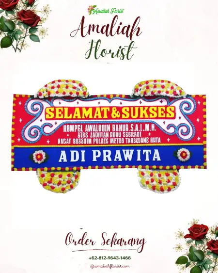Papan Bunga Ucapan Selamat Moora
